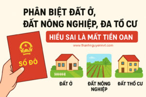 Phân biệt đất ở, đất nông nghiệp và đất thổ cư